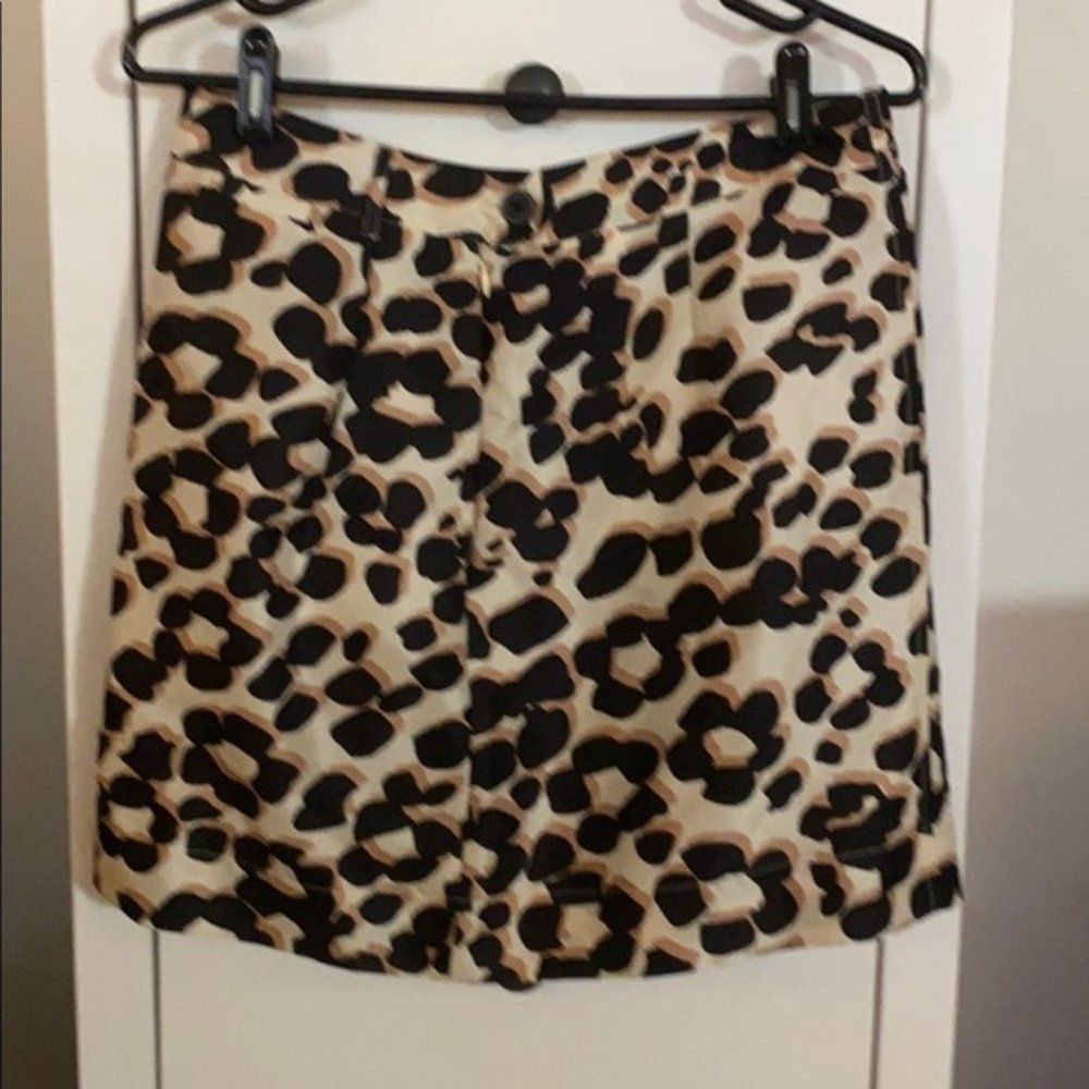 See By Chloe Leopard Print Skirt Size 6